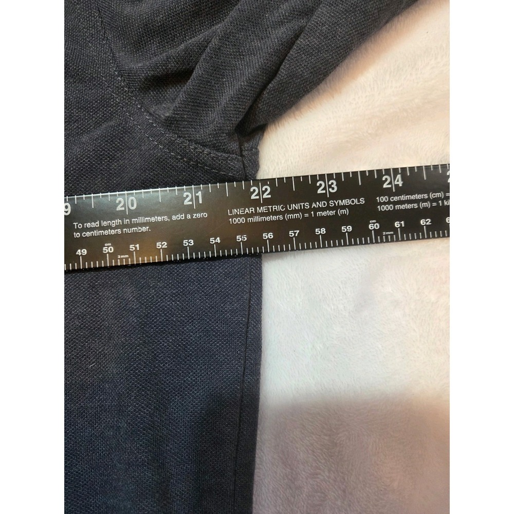 142-Duck Head 1865 Polo Men's Large Gray Long Sleeve Cotton Blend Classic Fit - Picture 5 of 8